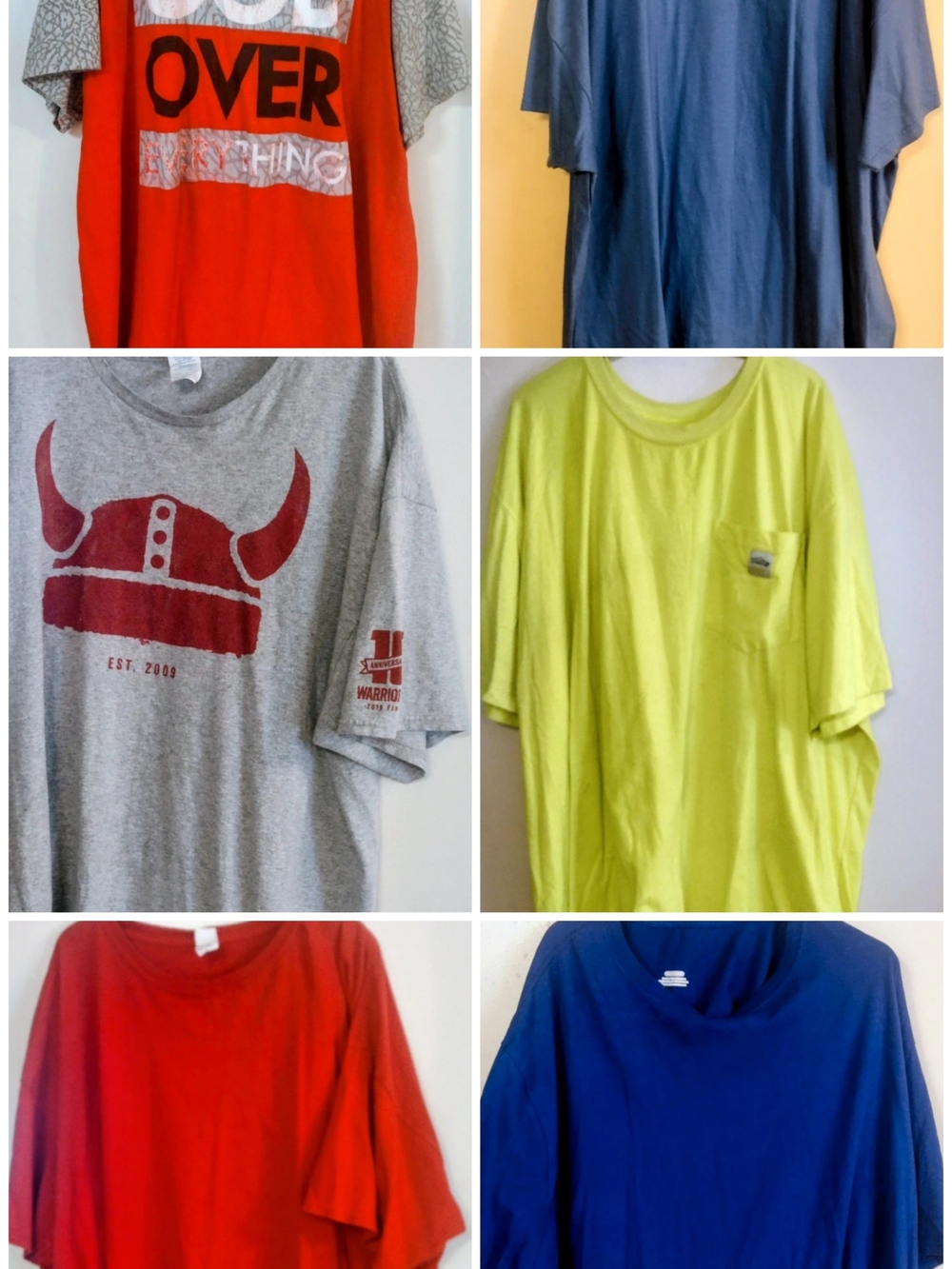 Bundle: 6 Shirts-Shirts-4 Hat's-2pr Shorts $25